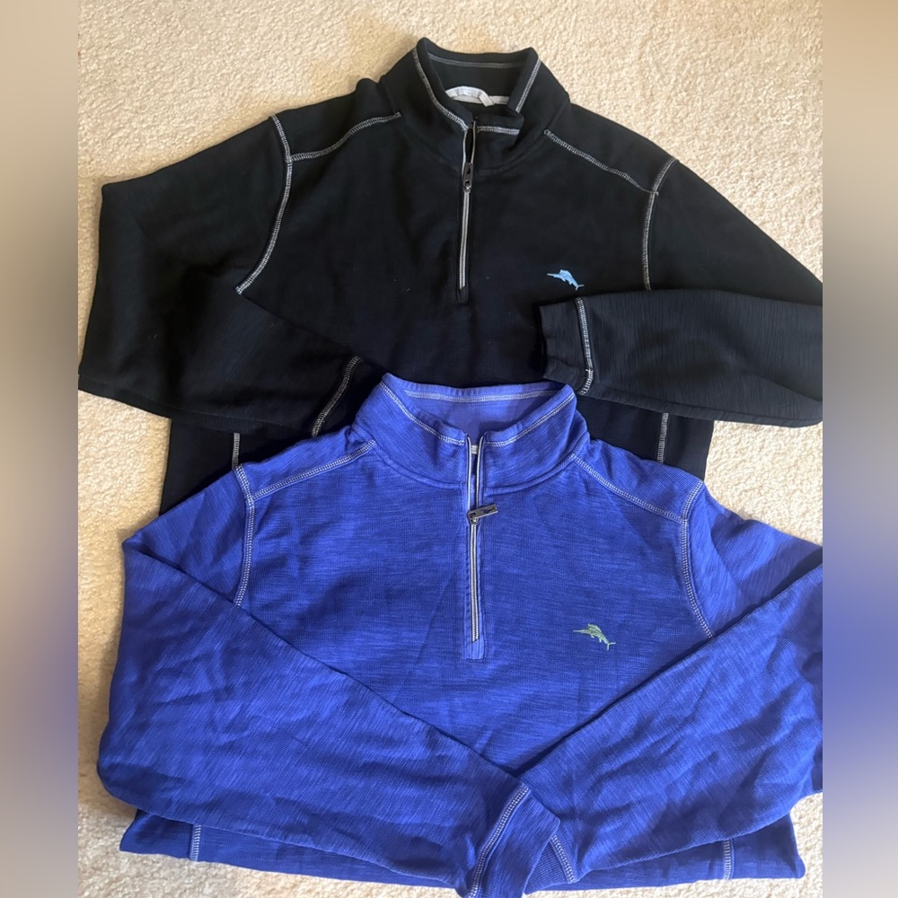Set of 2 Quarter-Zip Pullovers TOMMY BAHAMA  . New with no tag size XL